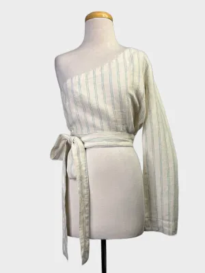 Venroy | top | size 12 | long sleeve | 100% linen