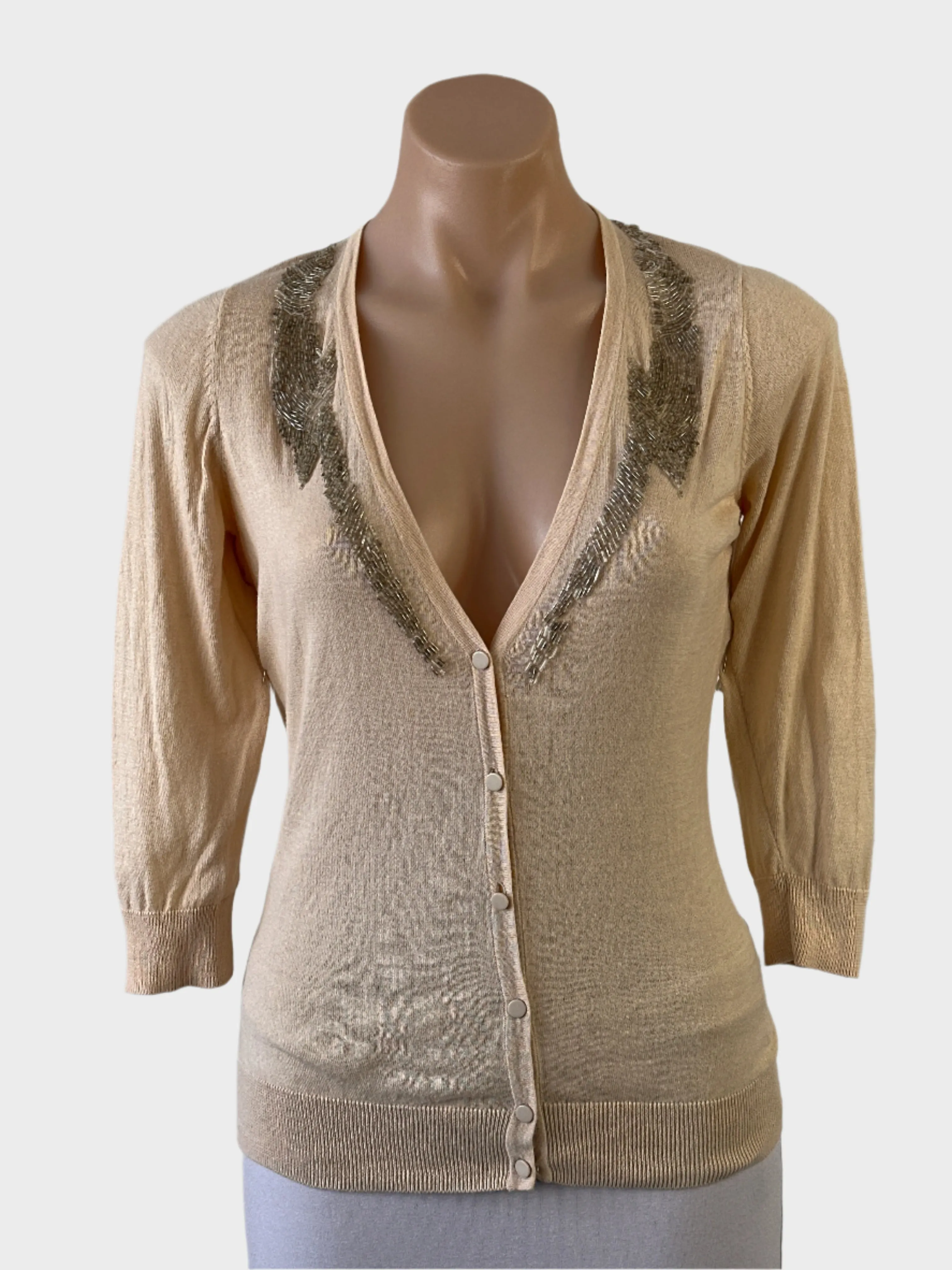Witchery | cardigan | size 10 | three quarter sleeve | 100% cotton